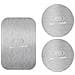 3x Adattatori Magnetici Per Supporto Auto, Piastre Metalliche Argento - Foto miniatura 1
