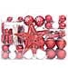 Set Addobbi Di Natale 108 Pz Rosso E Bianco - Foto miniatura 2