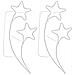 Stringhe Luci a Forma di Stella 2pz Bianco Caldo 125,5x53x4,5cm - Foto miniatura 2