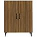 Credenza Rovere Marrone 70x34x90 Cm In Legno Multistrato - Foto miniatura 3