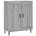 Credenza Grigio Sonoma 69,5x34x90 Cm In Legno Multistrato - Foto miniatura 2