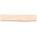Ripiano a Parete 60x10x4 cm Legno Massello Rovere Non Trattato - Foto miniatura 2
