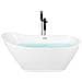 Vasca Da Bagno Freestanding Londrina 170 X 75 Cm Bianco - Foto miniatura 8