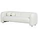 Divano 3 Posti Leiren Bouclé Bianco - Foto miniatura 3