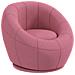 Poltroncina Mini Moderna In Peluche Con Imbottitura Spessa, 60x56x48cm, Rosa - Foto miniatura 1