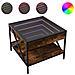 Tavolino Da Salotto Con Led Infinity Rovere Fumo 50x50x38 Cm - Foto miniatura 2