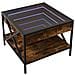 Tavolino Da Salotto Con Led Infinity Rovere Fumo 50x50x38 Cm - Foto miniatura 3