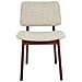Set Di 2 Sedie Da Pranzo Blane Legno Di Caucciù Beige - Foto miniatura 4