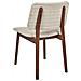 Set Di 2 Sedie Da Pranzo Blane Legno Di Caucciù Beige - Foto miniatura 5
