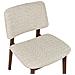 Set Di 2 Sedie Da Pranzo Blane Legno Di Caucciù Beige - Foto miniatura 6