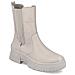 Beige Casual Closed Booties Stivaletti Pelle Scarpe Donna Beige Eu 41, W0380-62 - Foto miniatura 1