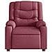 Poltrona Reclinabile In Tessuto Rosso Vino - Foto miniatura 3