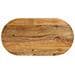 Piano Tavolo 110x50x2,5 Cm Ovale In Legno Massello Di Mango - Foto miniatura 1
