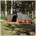 Tenda Familiare a Cupola 9 Persone Arancione Impermeabile - Foto miniatura 2