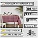 Tovaglia Antimacchia Navidad 140x180 Cm 6 Posti, Copritavolo Rettangolare Per Tavolo Grande Per Cucina, Giardino, Pic Nic, Made In Italy (tartan, 140x180 Cm) - Foto miniatura 3