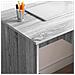 Scrivania con spazio di archiviazione Grigio Sonoma 90x49.5x75 cm Legno ingegnerizzato - Foto miniatura 4
