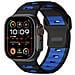Elegante Cinturino In Silicone Per Apple Watch Serie 1-10 Black+blue - Foto miniatura 1