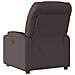 Poltrona Elettrica Reclinabile Marrone Scuro in Tessuto - Foto miniatura 4