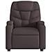 Poltrona Elettrica Reclinabile Marrone Scuro in Tessuto - Foto miniatura 8