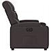 Poltrona Elettrica Reclinabile Marrone Scuro in Tessuto - Foto miniatura 9