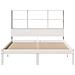 Letto Libreria senza Materasso Bianco 160x200 cm Legno di Pino - Foto miniatura 4