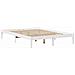 Letto Libreria senza Materasso Bianco 160x200 cm Legno di Pino - Foto miniatura 5