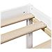 Letto Libreria senza Materasso Bianco 160x200 cm Legno di Pino - Foto miniatura 9
