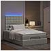 Struttura Letto Pouf con Materassi 120x190 cm Velluto - Foto miniatura 3