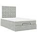Struttura Letto Pouf con Materassi 120x190 cm Velluto - Foto miniatura 7