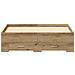 Struttura per Letto  con Cassetti in Rovere Artigianale 120x190 cm in Legno Ingegnerizzato - Foto miniatura 6
