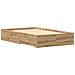 Struttura per Letto  con Cassetti in Rovere Artigianale 120x190 cm in Legno Ingegnerizzato - Foto miniatura 8