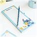 Blocco Note Per Frigorifero Con Calamita E Matita Modello Stitch, Bleu Ciel - Foto miniatura 4