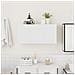 Mobile da Bagno a Parete Bianco 80x25x40 cm in Truciolato - Foto miniatura 3