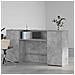 Banco Reception Grigio Cemento 200x50x103,5cm Legno Multistrato - Foto miniatura 3