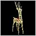 Renna 3D con 140 LED Bianco caldo 128 cm PET - Foto miniatura 2