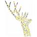 Renna 3D con 140 LED Bianco caldo 128 cm PET - Foto miniatura 5