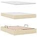 Letto con contenitore e materasso Crema 140 x 190 cm Poliestere - Foto miniatura 8