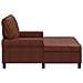 Chaise Lounge Marrone Lucido 91 x 157 x 91 cm Pelle Sintetica - Foto miniatura 5