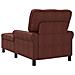 Chaise Lounge Marrone Lucido 91 x 157 x 91 cm Pelle Sintetica - Foto miniatura 6