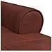 Chaise Lounge Marrone Lucido 91 x 157 x 91 cm Pelle Sintetica - Foto miniatura 8