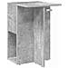 Tavolino Grigio cemento 35 x 40 x 55 cm Legno multistrato - Foto miniatura 1