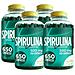 Spirulina 500 mg 650 Compresse - Alga Spirulina in Compresse - Azione di Sostegno e Ricostituente (Confezione quadrupla) - Foto miniatura 1