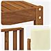 Set di divani da esterno con cuscino 8 pcs Naturale e Crema - Foto miniatura 8