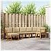 Set di divani da esterno con cuscino 7 pcs Naturale e Beige - Foto miniatura 2