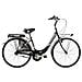 Bici Alluminio Da Donna Misura 26 X 1,75 Bicicletta Linea Venere City Bike Senza Cambio 1v Completa Di Accessori Luci A Led - 40 Nero Opaco - Foto miniatura 1