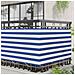 Schermo da balcone Blu e Bianco 100 x 700 cm Tessuto Oxford - Foto miniatura 3