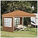 Tenda per feste a pop-up 288 x 288 x 245 cm Beige - Foto miniatura 2