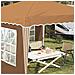 Tenda per feste a pop-up 288 x 288 x 245 cm Beige - Foto miniatura 4