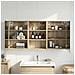 Set di Armadi da Bagno con lo scaffale 3 pcs 126 x 16 x 62.5 cm - Foto miniatura 2