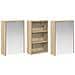 Set di Armadi da Bagno con lo scaffale 3 pcs 126 x 16 x 62.5 cm - Foto miniatura 5
